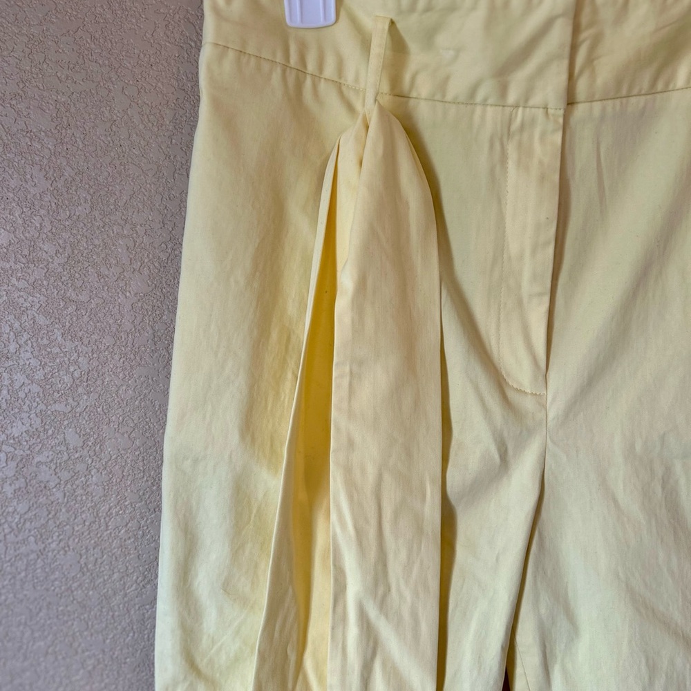 Antonio Melani Light Yellow Pants with Bow Size 10 NWOT - Picture 3 of 8